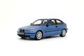 Otto Mobile 1:18 BMW E46 318 ti Compact Estoril Blue 2002. Levering 08-2025