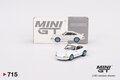Mini GT 1:64 Porsche 911 Carrera RS 2.7 Grand Prix White with Blue Livery LHD