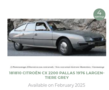Norev 1:18 Citroen CX 2200 Pallas 1976 Largentiere Grey . Verwacht 09-2025
