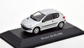 Atlas 1:43 Peugeot 206 XS 1999 zilver in blisterverpakking