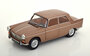 Norev 1:18 Peugeot 404 1965 Brown metallic with Caravan Hénon_