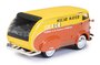 ESVAL 1:43 International D-300 Oscar Mayer Delivery Van met Open achterdeuren en ijsblokjes er in geel oranje_