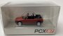 Premium Classixxs 1:87 Peugeot 205 Cabriolet, rood 1986, in windowbox_