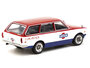 Tarmac 1:64 Datsun Bluebird 510 Wagon Service Car Red and White with Blue "Global64" Series_