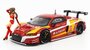 Pop Race 1:64 Audi R8 LMS EVA RT Production Model Type-02 x Works R8 (with Race Queen Figure), red/yellow _