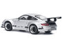 Pop Race 1:64 Porsche RWB 997 Silver Metallic with Black Stripes and Hood _