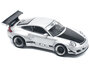 Pop Race 1:64 Porsche RWB 997 Silver Metallic with Black Stripes and Hood _