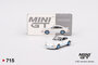 Mini GT 1:64 Porsche 911 Carrera RS 2.7 Grand Prix White with Blue Livery LHD_