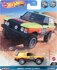 Hotwheels 1:64 Range Rover Classic no 333 geel/ oranje - Car Culture Off Road no 5/5_