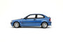 Otto Mobile 1:18 BMW E46 318 ti Compact Estoril Blue 2002. Levering 08-2025_