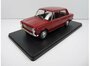 Atlas 1:24 Fiat 124 Sport 1600 donkerrood 1970 in blisterverpakking_