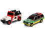 Jada Toys Jurassic Park Theme Park Diorama with Jeep Wrangler and Ford Explorer 30th Anniversary "Jurassic Park" (1993) Movie "Nano Hollywood Rides" Series_