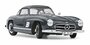 Schuco 1:18 Mercedes Benz 300 SL Flügelturer grijs 1954_