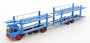 IXO 1:43 MAN Autotransporter met aanhanger 1970 blauw_