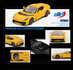BBR Models 1:64 Ferrari 812 Giallo Modena Competitizone 2021 geel_