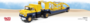 IXO 1:43 Chevrolet 9700 LCF geel/ donkerblauw 1948 - Autotransport. Verwacht - te reserveren_