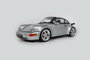 GT Spirit 1:8 Porsche 911 (964) 3.6 Turbo Polar zilver 1993 in vitrine. Levering 12-2026_